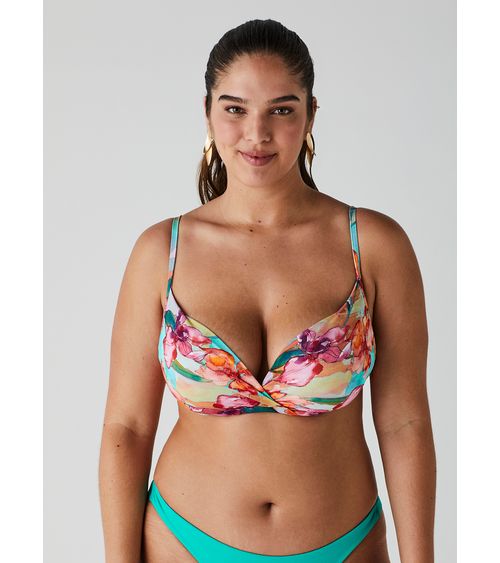 Bikini mujer floreado cruzado - TRICOT